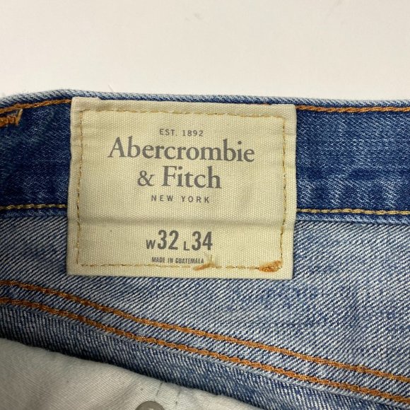 Abercrombie & Fitch The A&F Skinny Jeans Mens 32 x 34 Measures 33 x 35 Blue - Picture 7 of 14